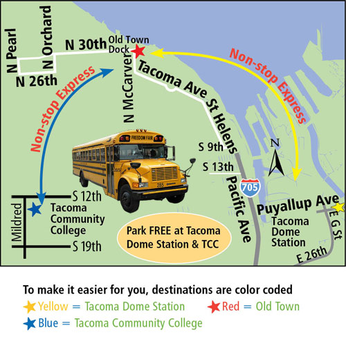 Bus Map to Freedom Fair